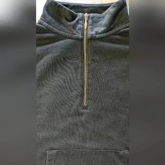 Old Navy Women's Black Quarter Zip Mock-Neck Fleece Sweatshirt Size Small - Picture 7 of 7